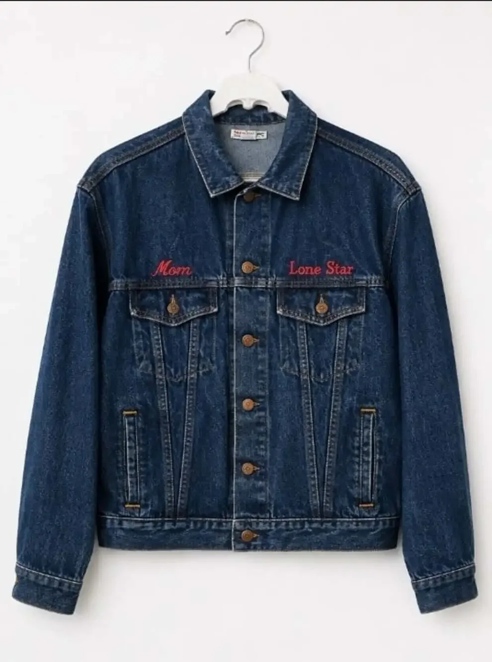 Vintage Jean Jacket Denim 90's Lone Star Band No News Tour XL Excellent T80